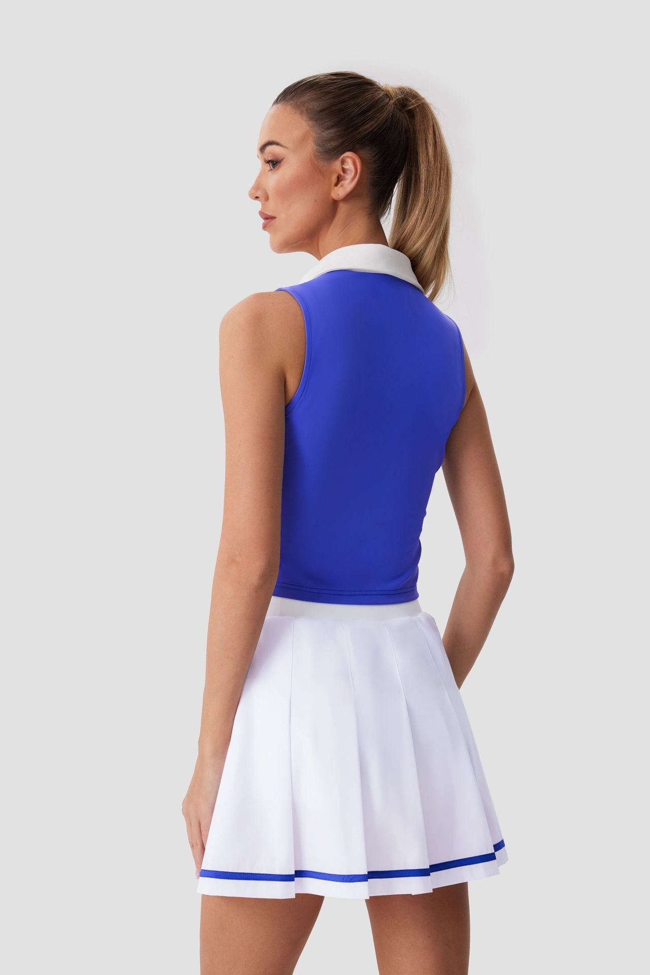 Tiare Clothing Riviera Pleat Skirt - Womens Tropical Golf Skirt - View 3